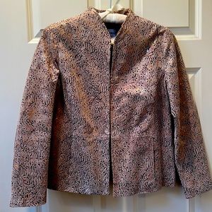 NWOT | Chico’s champagne leather jacket